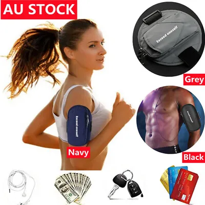 $7.49 • Buy Running Jogging Armband Phone Case Holder Gym Sports Exercise Bag Pouch Wallet
