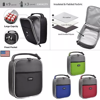 Insulated Lunch Bag Lunch Bento Leakproof Cooler Tote For Kids Men Women School • $9.98