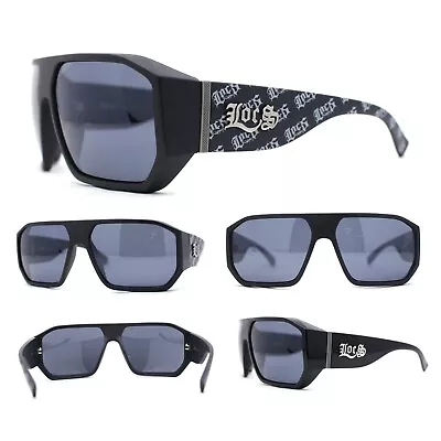 Locs Squared Thick Mid Temple Racer Flat Top Sunglasses • $12.95