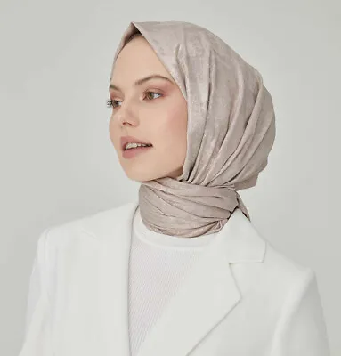 Women's Islamic Headscarf Formal Fancy Wedding Luxury Shine Hijab Shawl • £22.16