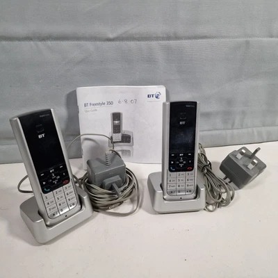 £14.99 • Buy BT FREESTYLE 310 350 REPLACEMENT SPARE HANDSET X2 Come With Bases
