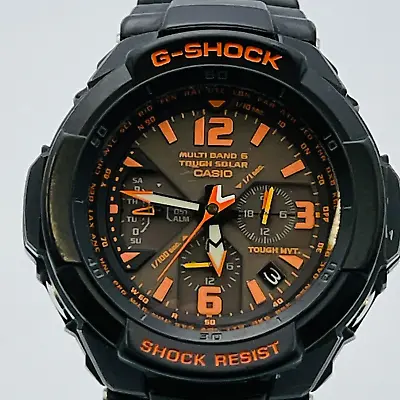 Casio G-SHOCK Sky Cockpit GW-3000B Solar Watch Analog Rubber BLK 49.4mm • $152.90