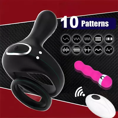 Vibrating Cock Ring Penis Ring Vibrator G Spot Clit Stimulator Couples Sex Toy • $19.95