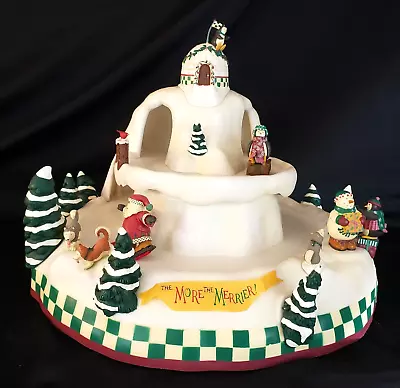 Vintage 1999 Mr Christmas Mummford Holiday Snow Slide Animated Musical See Video • $34.99