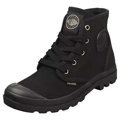 Palladium Pampa Hi Womens Black Casual Boots - 8 UK • £66.49