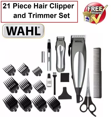 WAHL Mens Haircut Clipper Grooming Kit Mens Hair Clipper Nose Ear Trimmer • $98