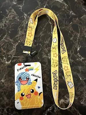Pokemon Lanyard ID Card Holder Keychain Neck Strap • $11.99