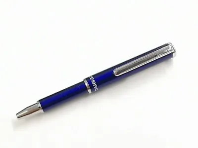 Zebra SL-F1 Mini Refillable Expandable Barrel Ball Point Pen BLUE • $10.99