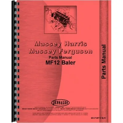Massey Ferguson 12 Baler Parts Manual MH-P-MF12 BLR • $37.99