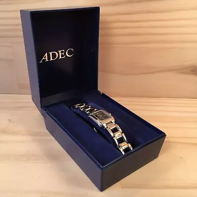 ADEC “Silver” Beautiful Battery Operated Women's Metal Analog Wrist Watch In Box • $19.99