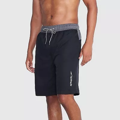 Speedo Men's 9  Solid Swim Shorts - Black XL • $15.99