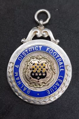 Silver Balham & District Football League Premier Division Winners 1937-8 Medal • £24.95