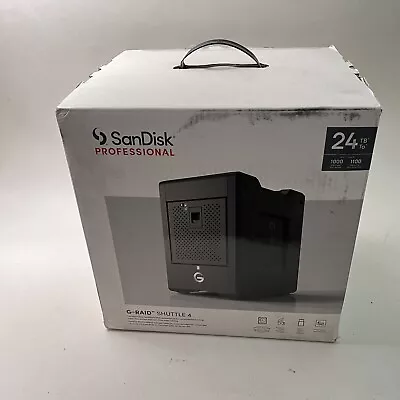 SanDisk Professional 24TB G-RAID Shuttle 4 Hard Drive - SDPH34H-024T-NBAAB • $1300