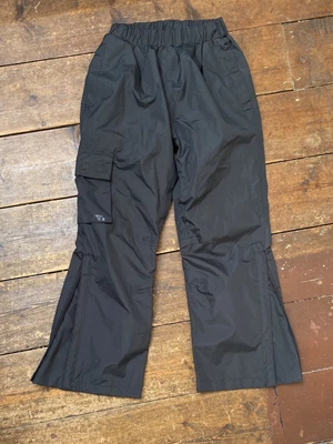 £5 • Buy Peter Storm Black Waterproof Trousers Age 7-8 Years Boys School