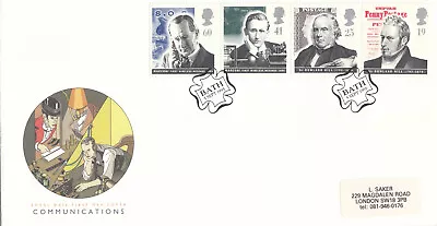 (133453) Marconi / Rowland Hill Communications GB RM FDC Bath 1995 • $4.95