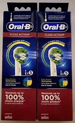$29.95 • Buy Oral B Floss Action Electric Toothbrush  Replacement Heads 5-Pack X 2 Free Post!
