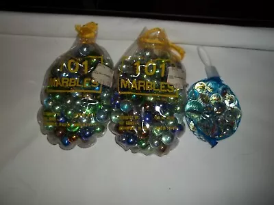 3 Bags Vintage Marbles NOS Ribbon And Metallic/ Pearlized W/ Shooters • $4.99