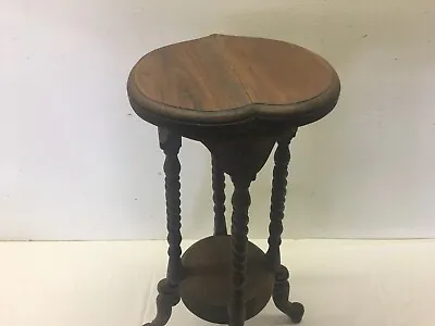 $69 • Buy Victorian Carved Hand Made Mahogany WoodOpen Barley Twist Plant Stand Table