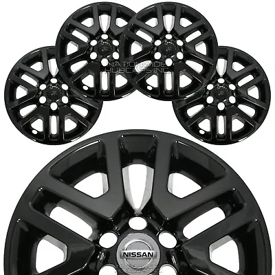 $99.99 • Buy 4 Fits Nissan Frontier 2014-2021 Black 16  Wheel Skins Hub Caps Alloy Rim Covers