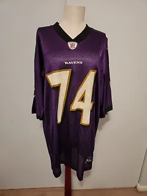 Michael Oher Baltimore Ravens #74 Reebok NFL Football Jersey Size XL • $14.99