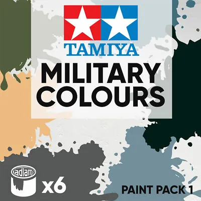 Tamiya Acrylic 10ml Paint Pack 1 - 6 Military Colours Set 1 • £14.95
