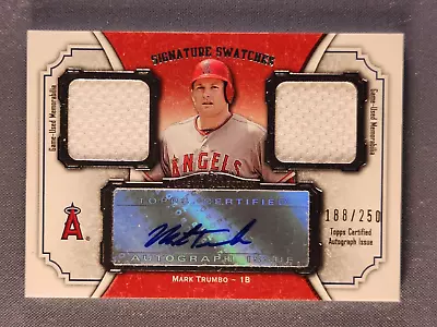 2012 Topps Museum Collection Signature Swatches Auto Game Used Mark Trumbo /250 • $19.99