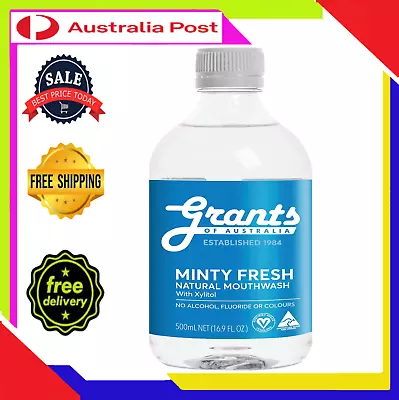 Grants Xylitol Natural Mouthwash 500mL • $14.82