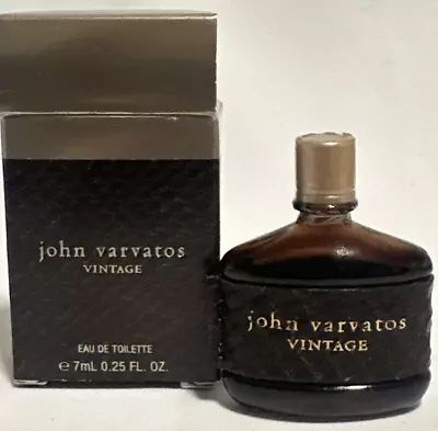 JOHN VARVATOS Vintage Eau De Toilette Mini 0.25oz / 7ml New In Box • $16