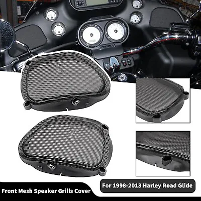 Motor Mesh Front Fairing Speaker Grilles Fit For Harley 98-13 Road Glide Black • $31.33