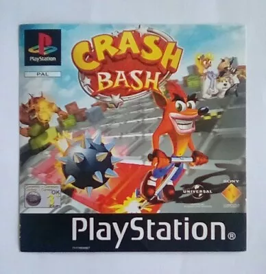 *FRONT INLAY ONLY* Crash Bash Bandicoot Playstation One 1 PSOne PS1 PS PSX • £7.95