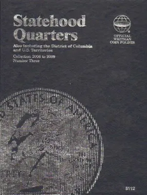 US State Quarters Mini Coin Album 2006 2009 Whitman Folder 8112 No 3 Free S&h • $9.06