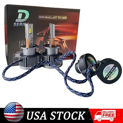 2X D2S D2R LED Headlight Bulb Replace HID Xenon Super White 6000K Conversion Kit • $46.99