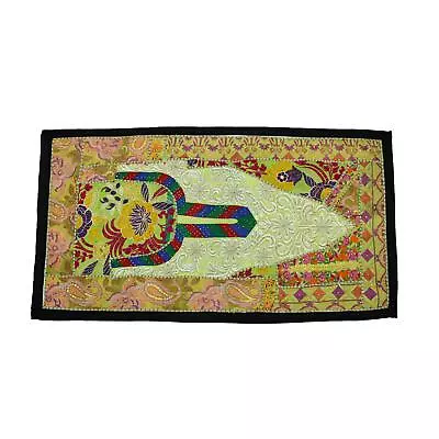 Vintage Embroidered Patchwork Indian Tent Decoration Tapestry Wall Hanging Bb • $19.99