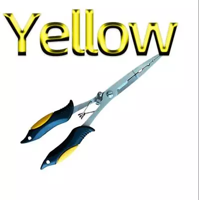 Fishing Pliers Long Nose Stainless Steel Hook Remover Cut Fishing Gripper • $16.88