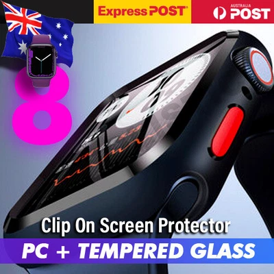 $5.94 • Buy For Apple Watch Series 4 5 6 SE 7 8 40 44 41 45mm IWatch Screen Protector Case