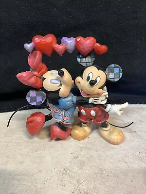 Jim Shore Disney Traditions - Mickey And Minnie Love Is In The Air Figurine • $50