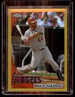 2010 Topps Chrome Gold Refractors Mike Napoli 46/50 #155 • $4