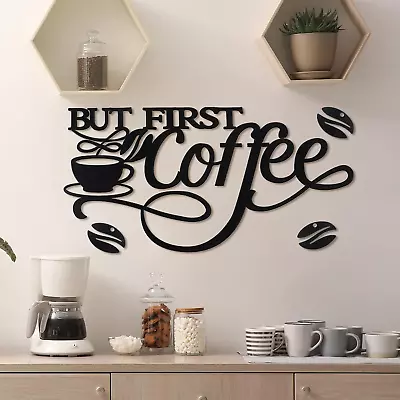 Ferraycle Coffee Bar Rustic Metal Sign Rustic Coffee Bar Hanging Wall Decor Coff • $14.70