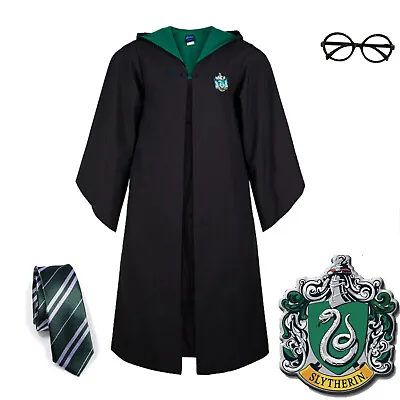 For Harry Potter Children Adult Robe Cloak Gryffindor Slytherin Cosplay Costume • $18.99