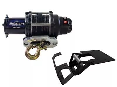 Viper 50 Ft Winch 3000 Lb Black W/ Mount For Polaris RZR 4 XP 900 2011-14 • $209.98