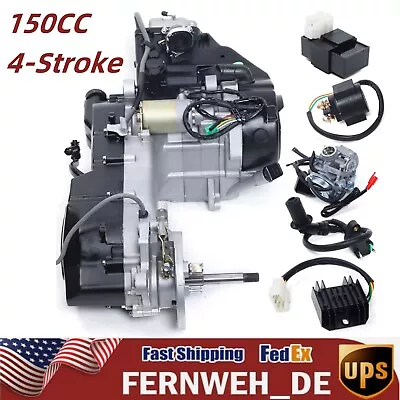 Long Case 150CC GY6 Single Cylinder 4-Stroke Scooter Complete Engine Motor • $307.80
