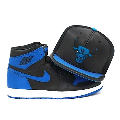 Mitchell & Ness Chicago Bulls Snapback Hat Cap For Jordan 1 Retro Royal • $39.90