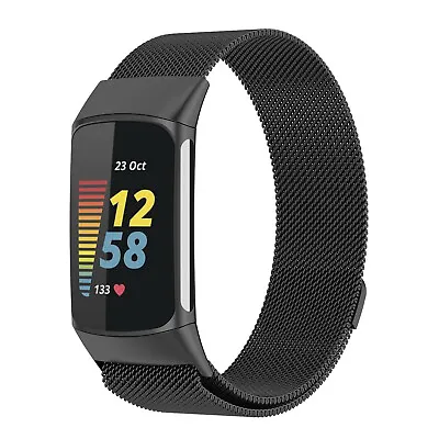 For Fitbit Charge 4 3 2 Milanese Wrist Band Strap Replacement Magnetic Clasp AU • $5.95