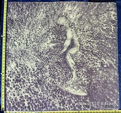 1990s Vintage LA Street Art Poster Surfing 37x36 Inches • $89