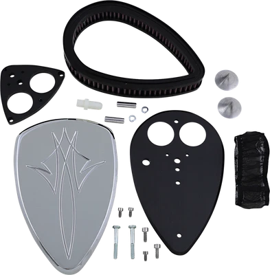 $377.95 • Buy Pinstripe Big Air Kit Cleaner Assembly Chrome Washable Yamaha V Star 950 2009-16