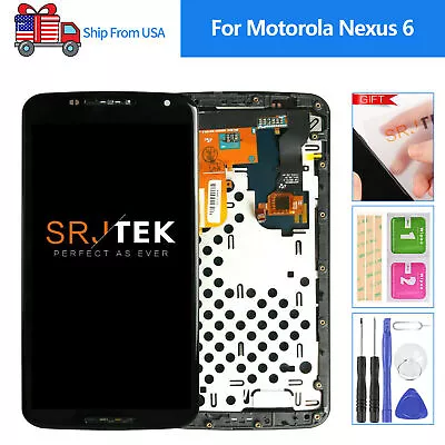 For Motorola Moto Nexus 6 XT1100 XT1103 LCD Display Touch Screen Replacement • $55.42