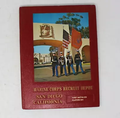 Marine Corps Recruit Depot Yearbook 1976 1st Battalion Platoon 1014 San Diego • $30