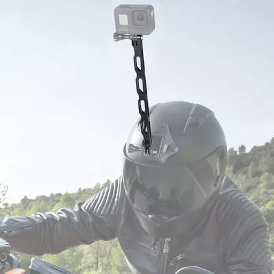 Black Riding Bracket Helmet Arm Selfie Stick For Go Pro/Xiaomi Yi/DJI/insta360 • $18.17