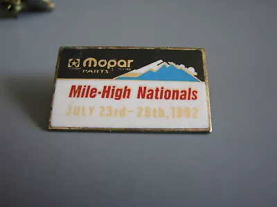 1992 Mopar Parts Mile High Nationals Denver Nhra Drag Racing Event Hat Pin • $12.50