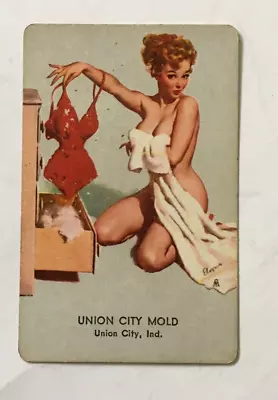 1 Vintage PIN-UP Sexy Single Swap Playing Card Ad Card By Gil Elvgren • $1.99